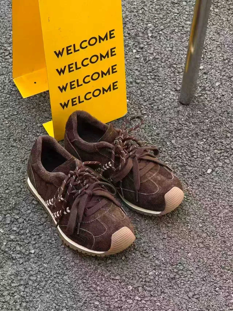 8503双鞋带加绒款阿甘鞋百搭休闲鞋