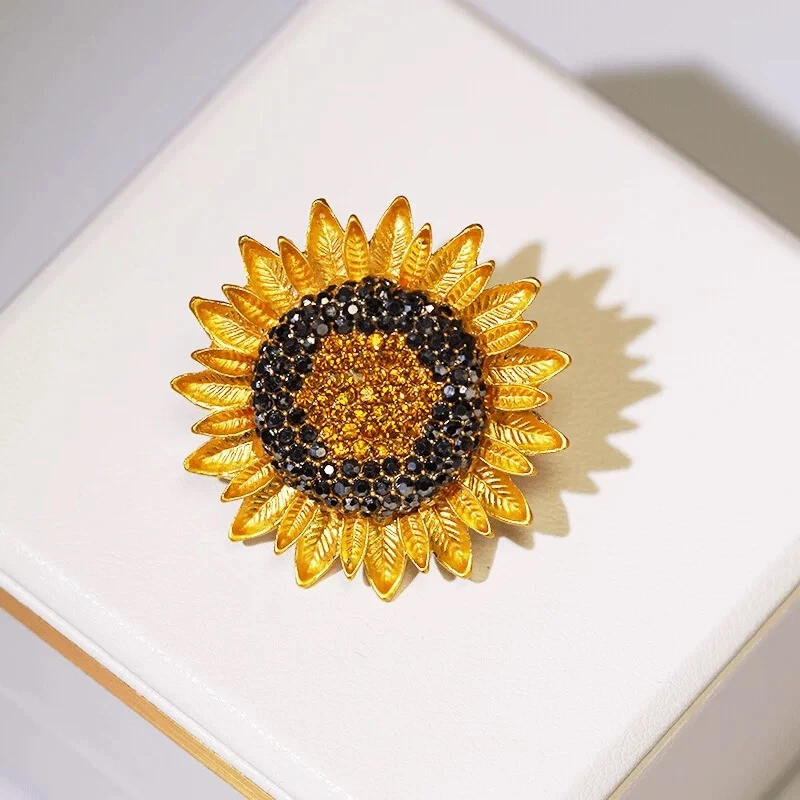 合金胸针 【梵高向日葵】时尚百搭简约复古防走光精致优雅别针2068