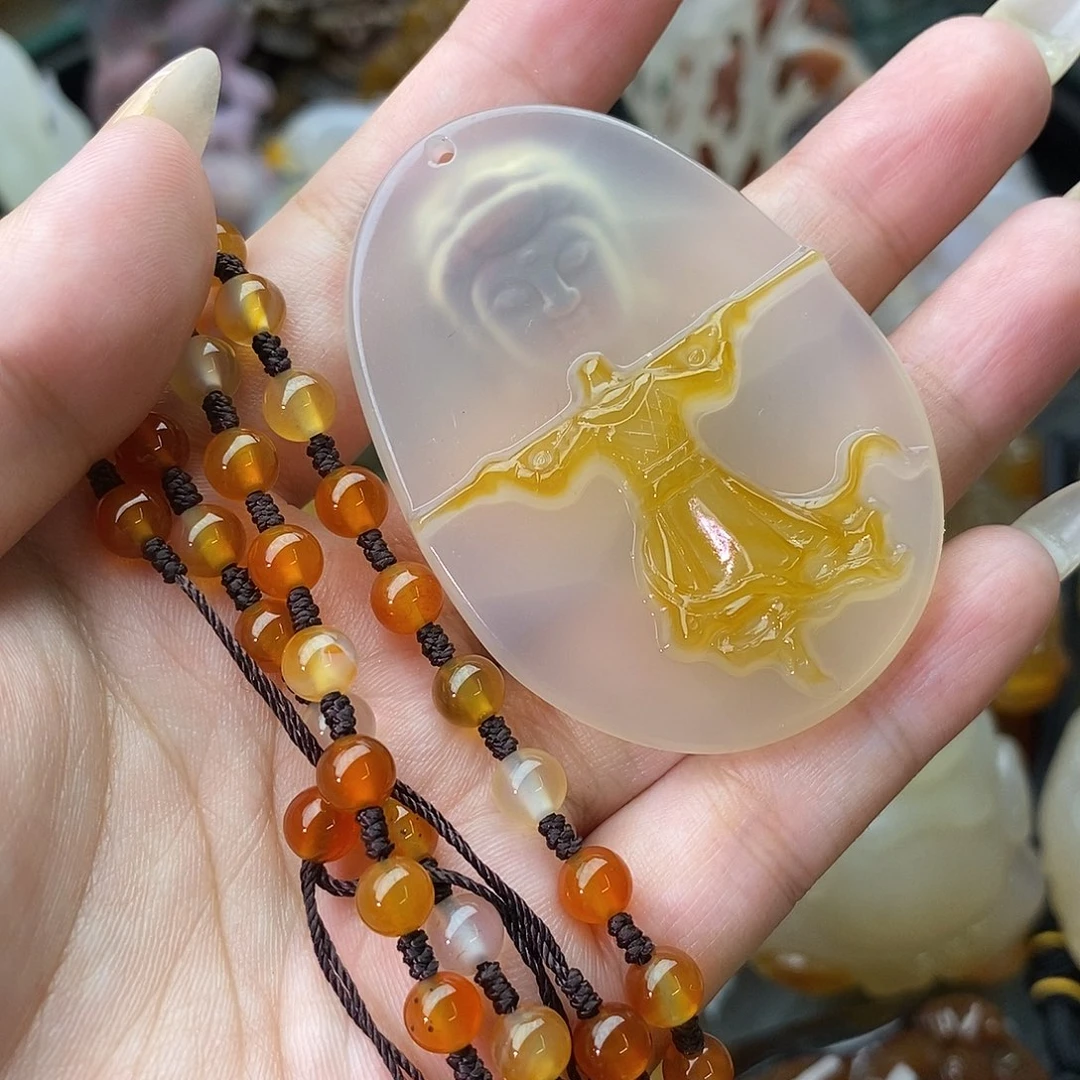 玛瑙/玉髓未镶嵌颈饰