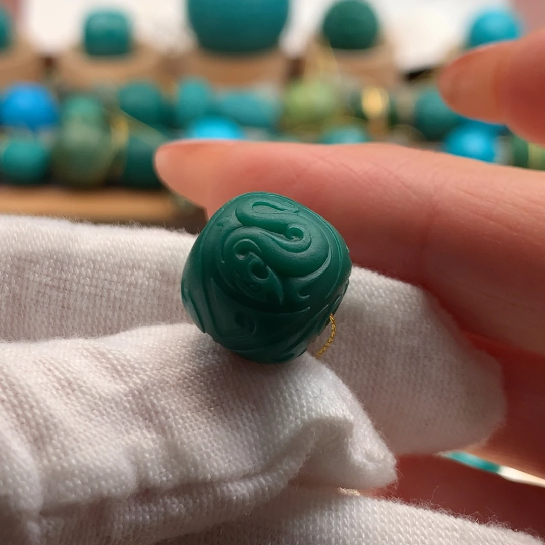 绿松石未镶嵌绿松石13.4mm