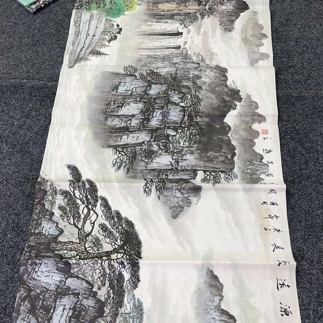 纯手绘国画作品好看四尺