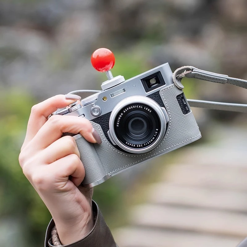 适用于富士XM5保护套手柄相机包底座配件真皮套壳复古手腕带斜跨