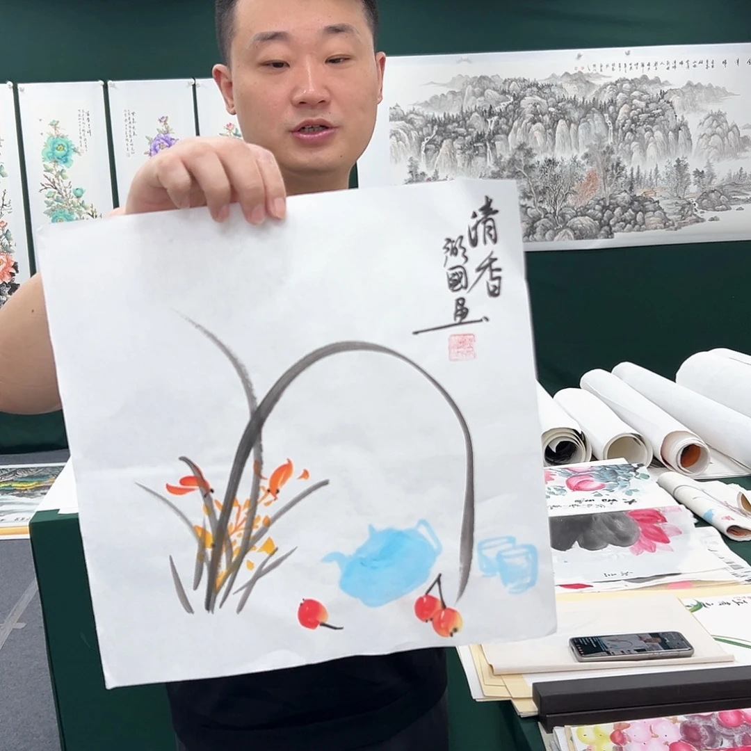 国画国画作品宣纸纯手绘
