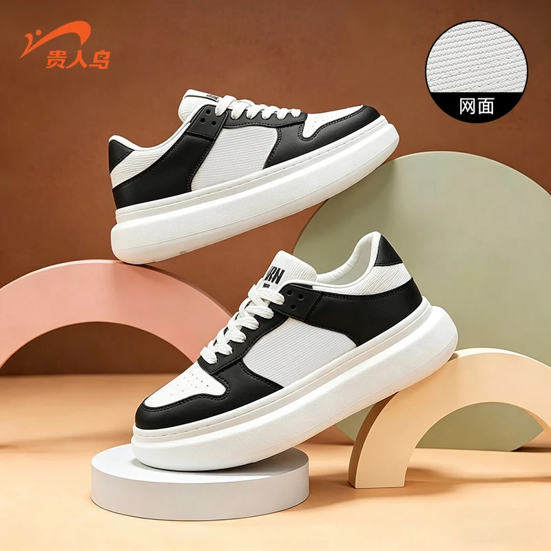 贵人鸟夏季新款休闲网面小白鞋增高透气男鞋百搭女鞋情侣同款板鞋商品图