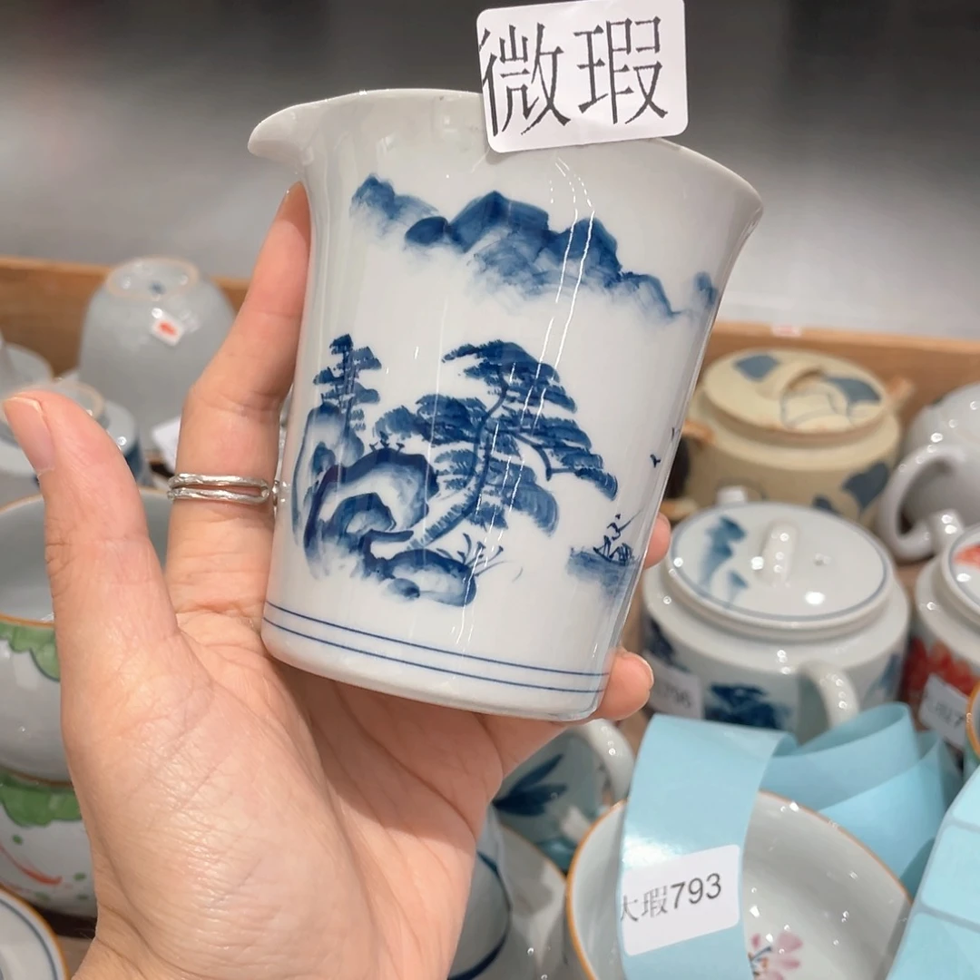 釉下彩纯手绘微瑕