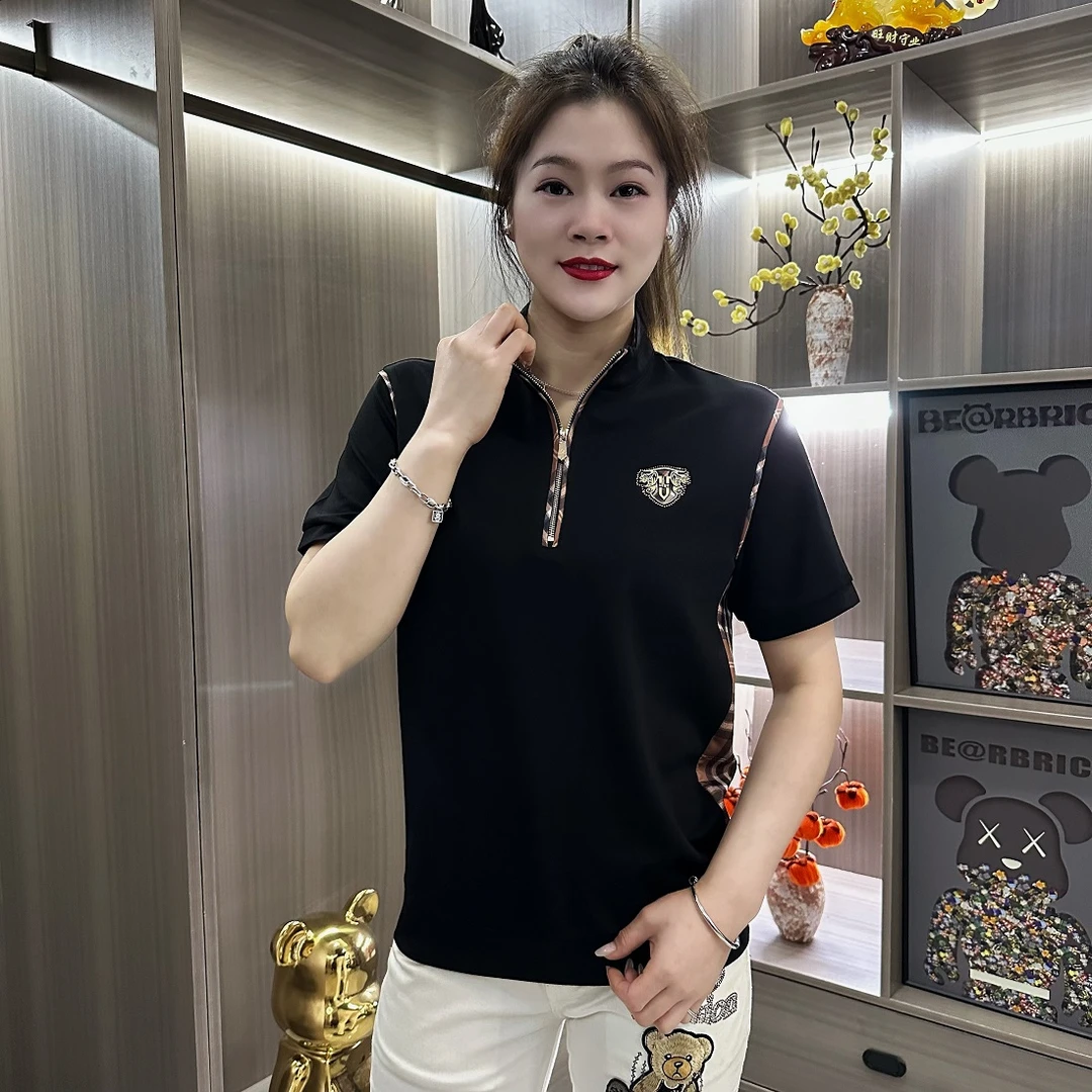 男士时尚夏季休闲设计师轻奢修身百搭气质薄款气质Polo短袖F279