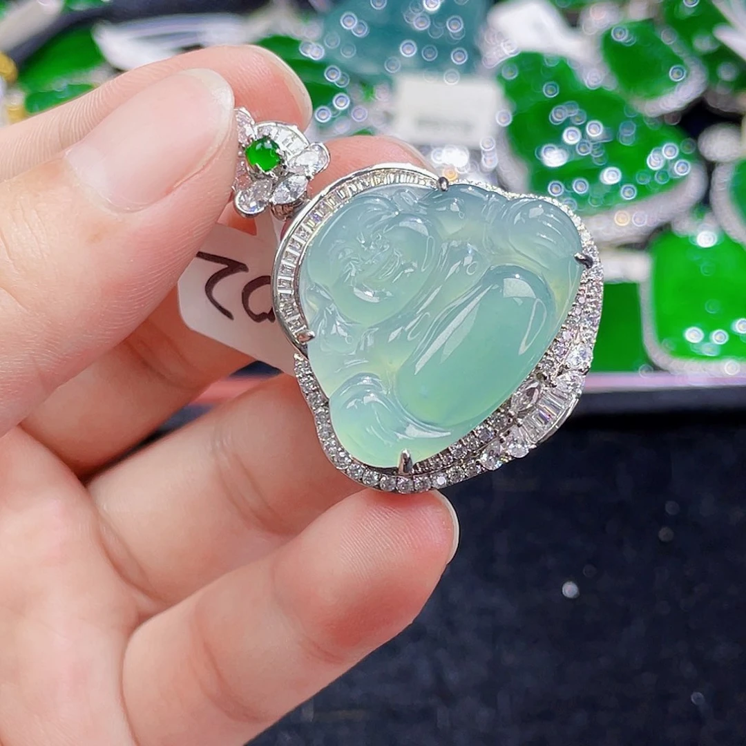 翡翠未镶嵌颈饰7，