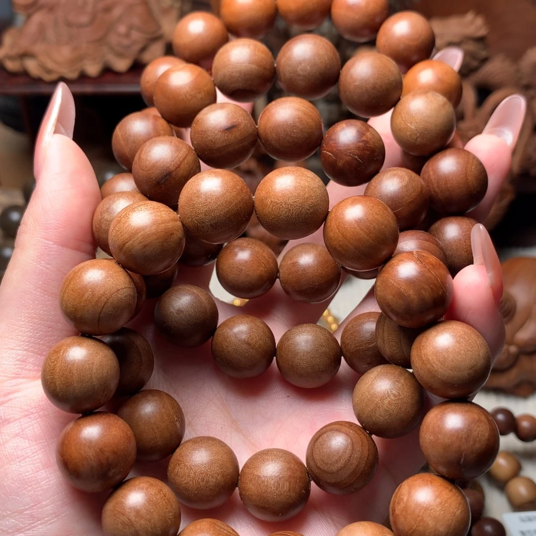 檀香木手串/手链老山檀香1.5奶香瑕疵