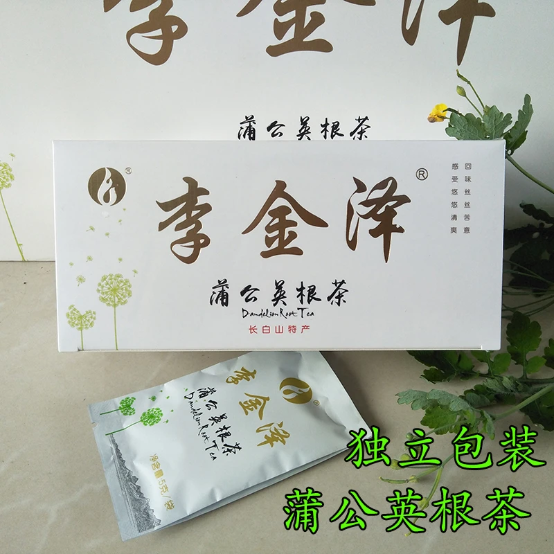 李金泽蒲公英根茶 白盒 蒲公英根茶 蒲公英茶 100克婆婆丁根茶