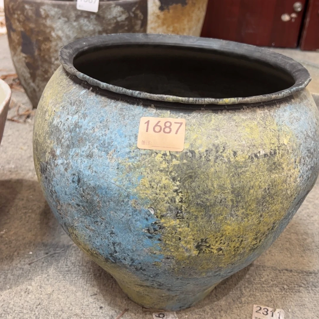 瓷片1687高32口23.5已打孔微瑕福利