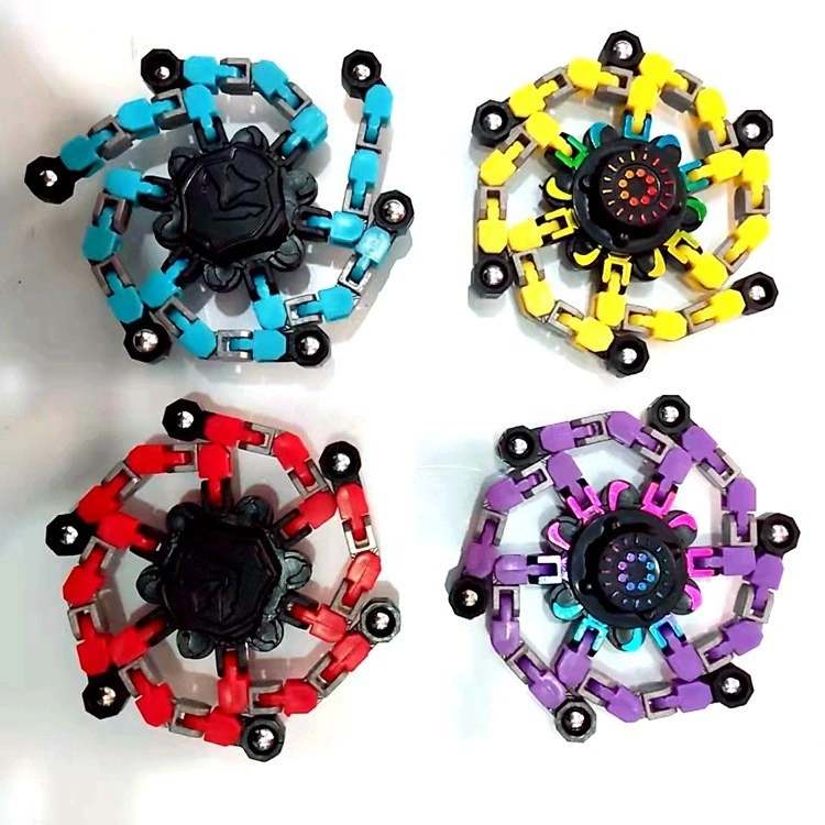 玩具儿童机械手指益智生日机器人男孩小礼物指尖陀螺变形旋转变形