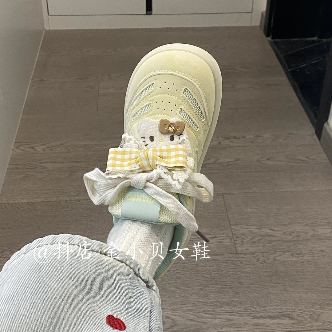 金小贝女鞋小众原创Kitty大头泡芙鞋女2025新款春季百搭可爱板鞋