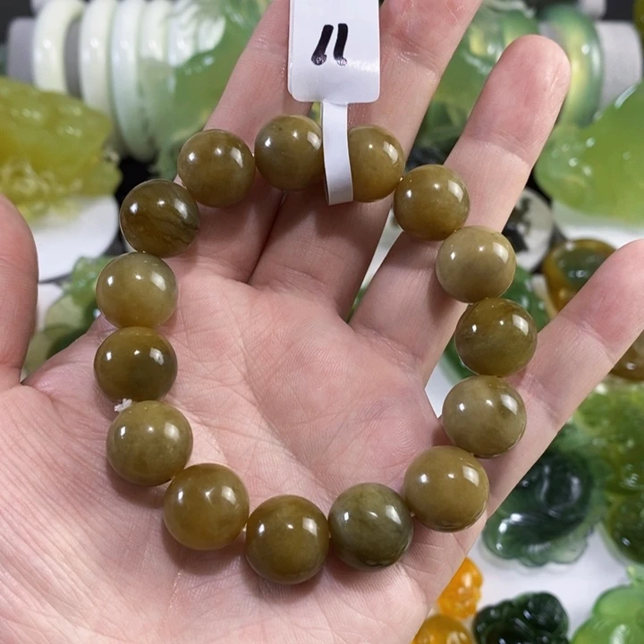 未镶嵌岫玉手串手链