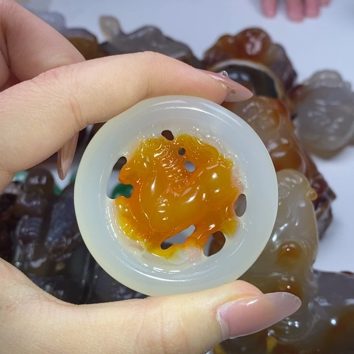 玛瑙/玉髓合金颈饰