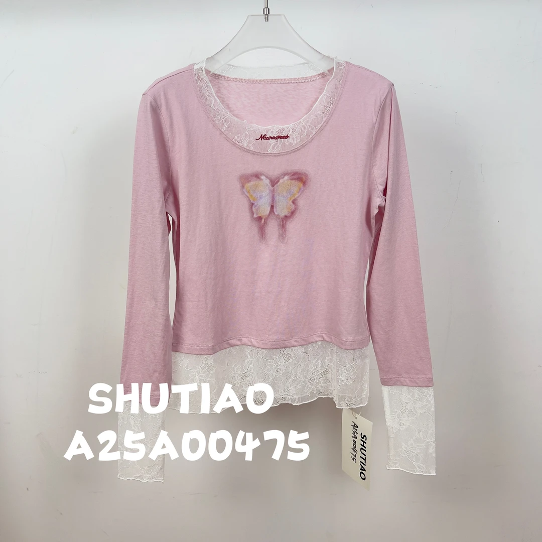 【SHUTIAO】2024秋冬：新款小众设计款T恤A25A00475