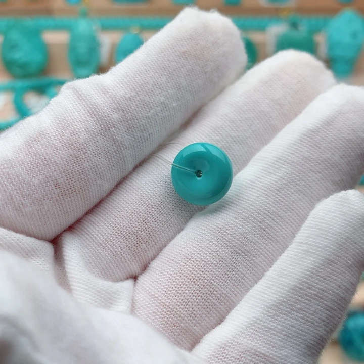 绿松石未镶嵌珠宝奇石11.7mm