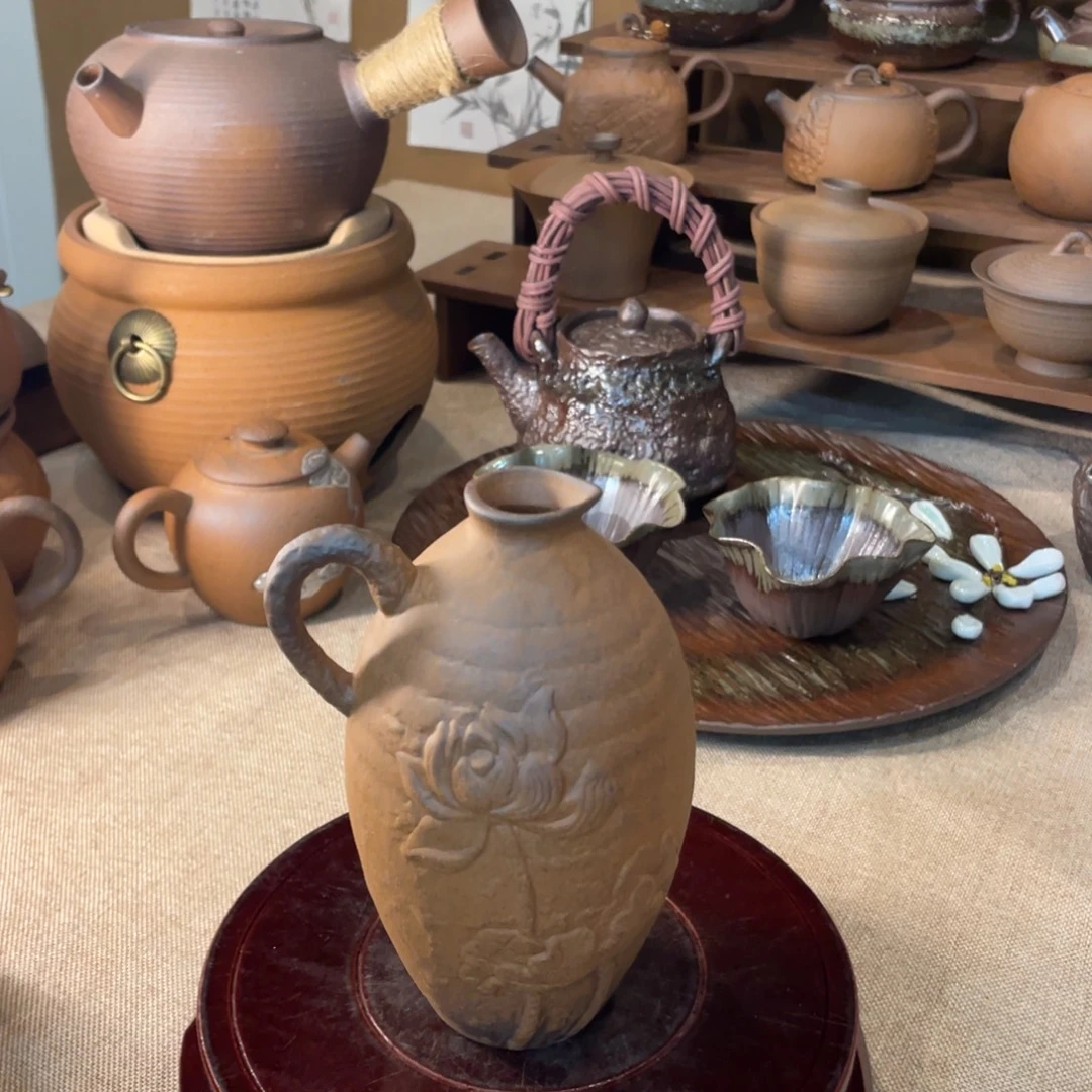 老岩泥花瓶温酒器