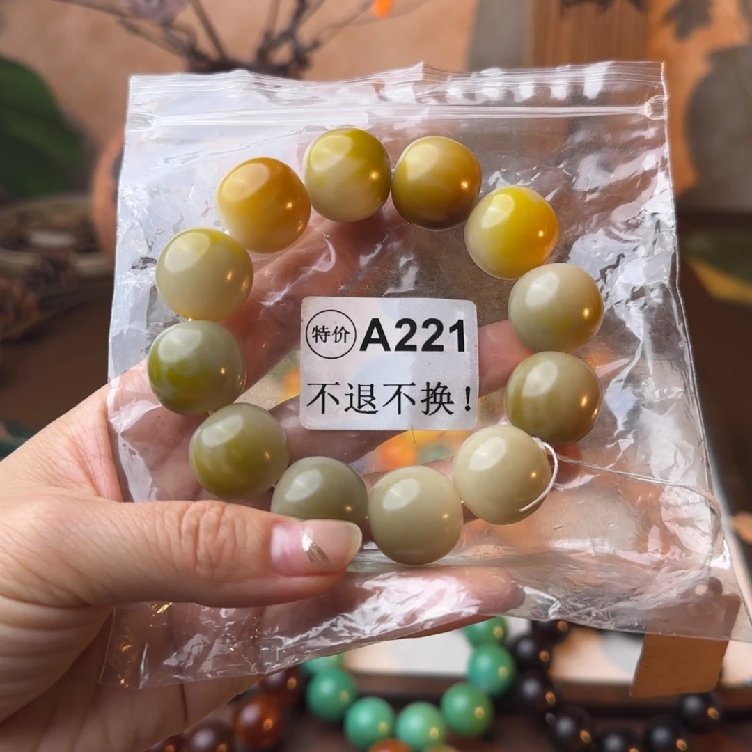 菩提根/象牙果手串A221微瑕不退不换特价