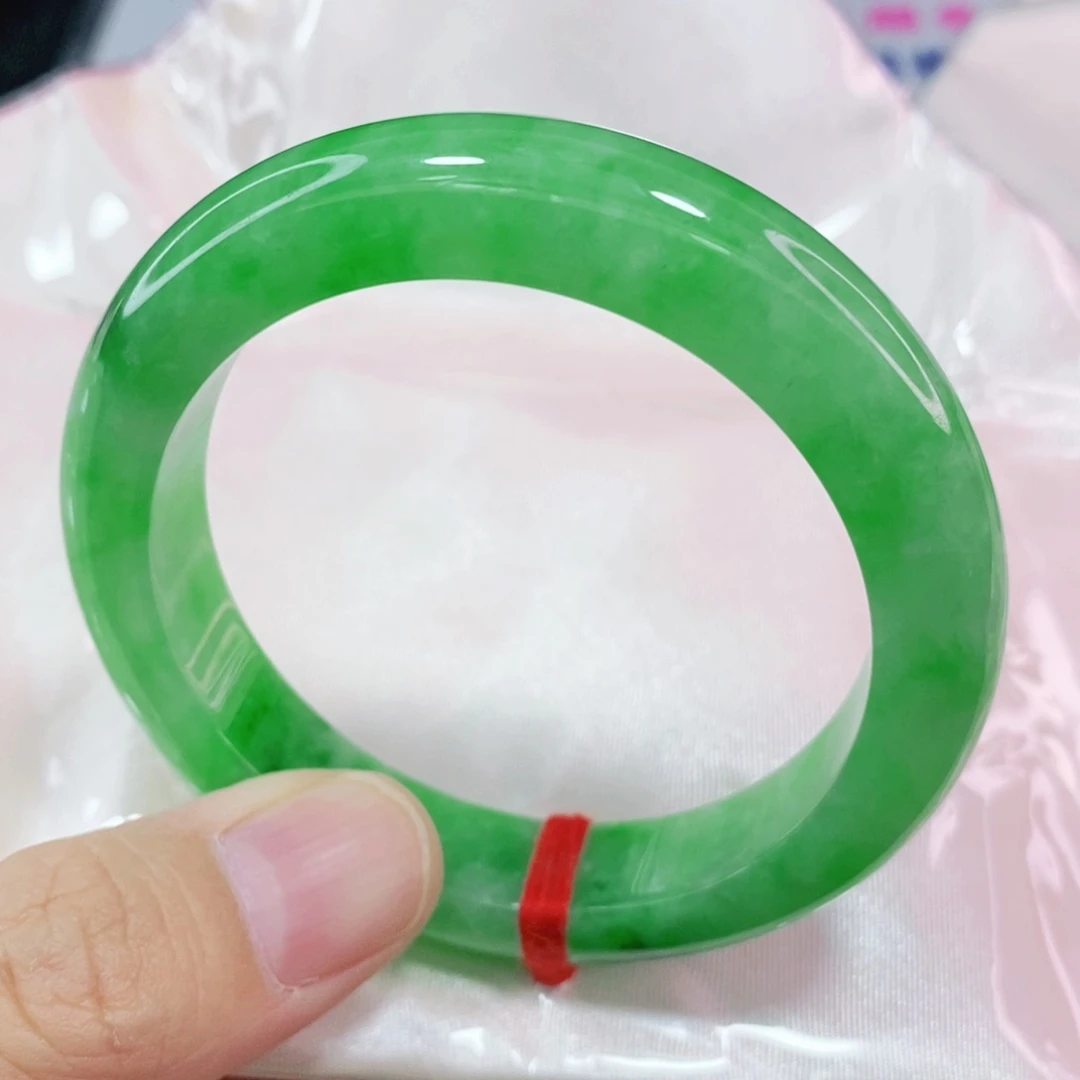 未镶嵌手镯翡翠52.2圈口高货毕业高端货