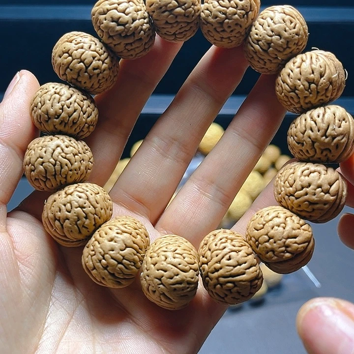 桃核吊坠磨盘手串