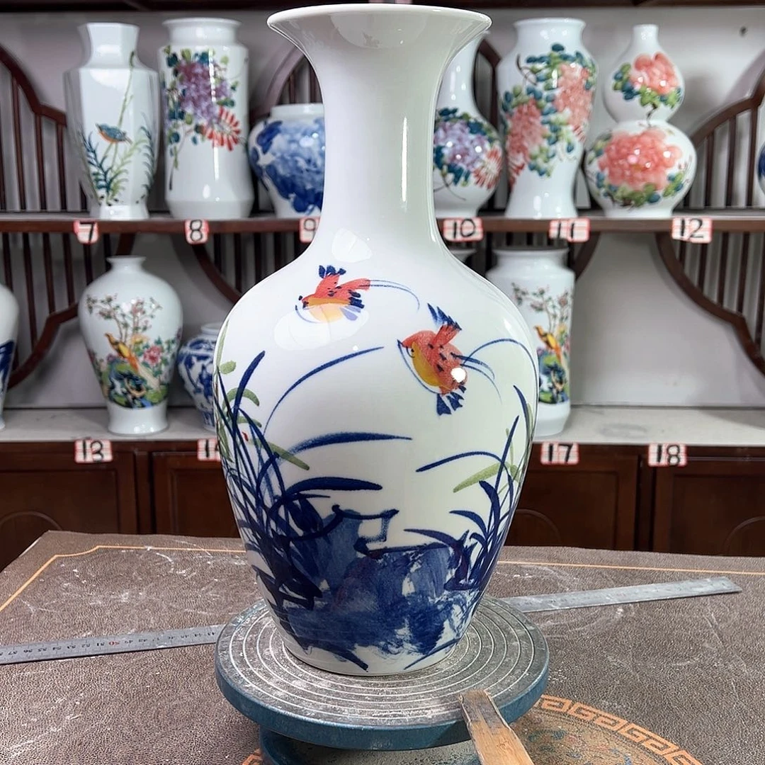 摆件景德镇陶瓷棒玉