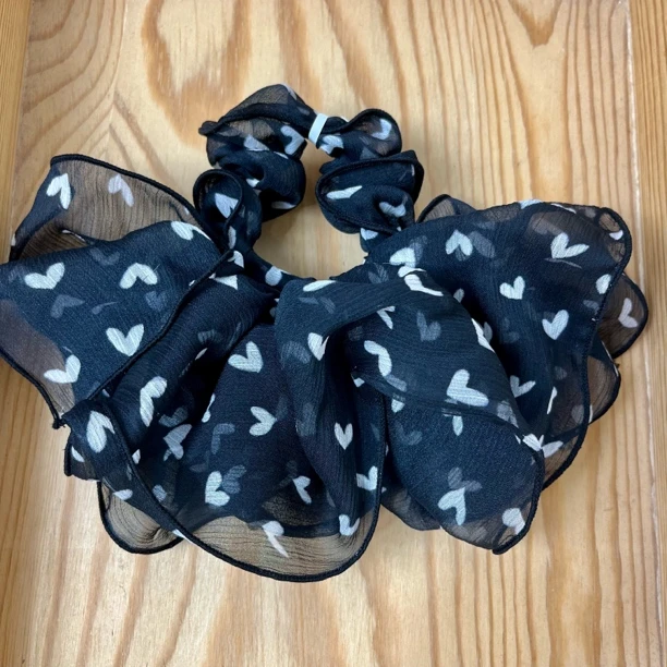 【甜心黯纱裙摆】气质百搭发饰时尚头饰发圈简约纯色黑色韩版