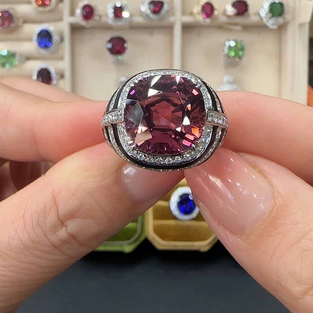 18K金镶嵌戒指碧玺9.65ct
