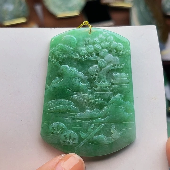 翡翠未镶嵌吊坠(不含链)