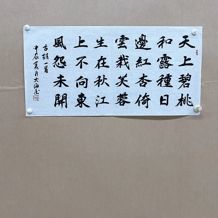 书法石树海（大海）34*68㎝甘肃   2平尺