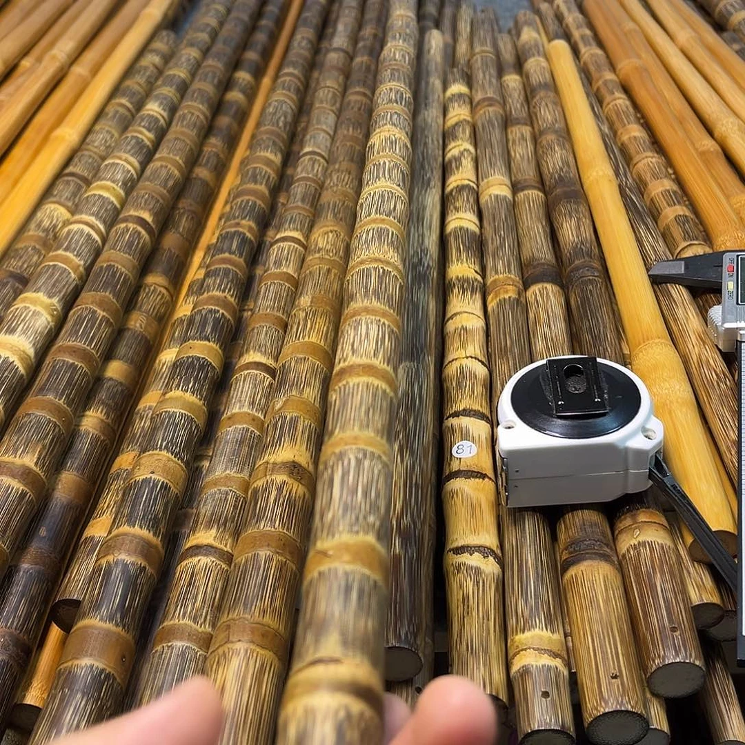高***人竹精美紫竹金丝竹1.2米长直径1.9-2cm