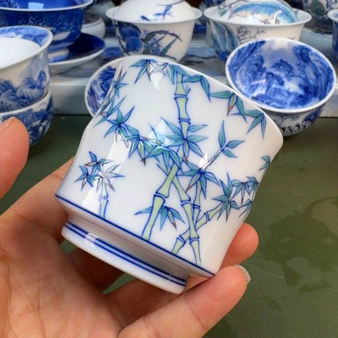 陶景德镇纯手绘茶具圆圆259