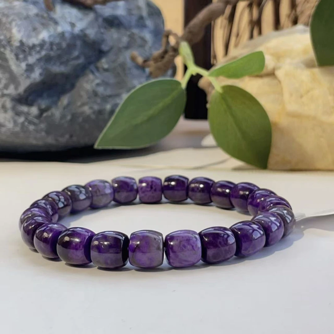 舒俱来皇家紫桶珠素单圈手串/16cm/7mm/AZB3984