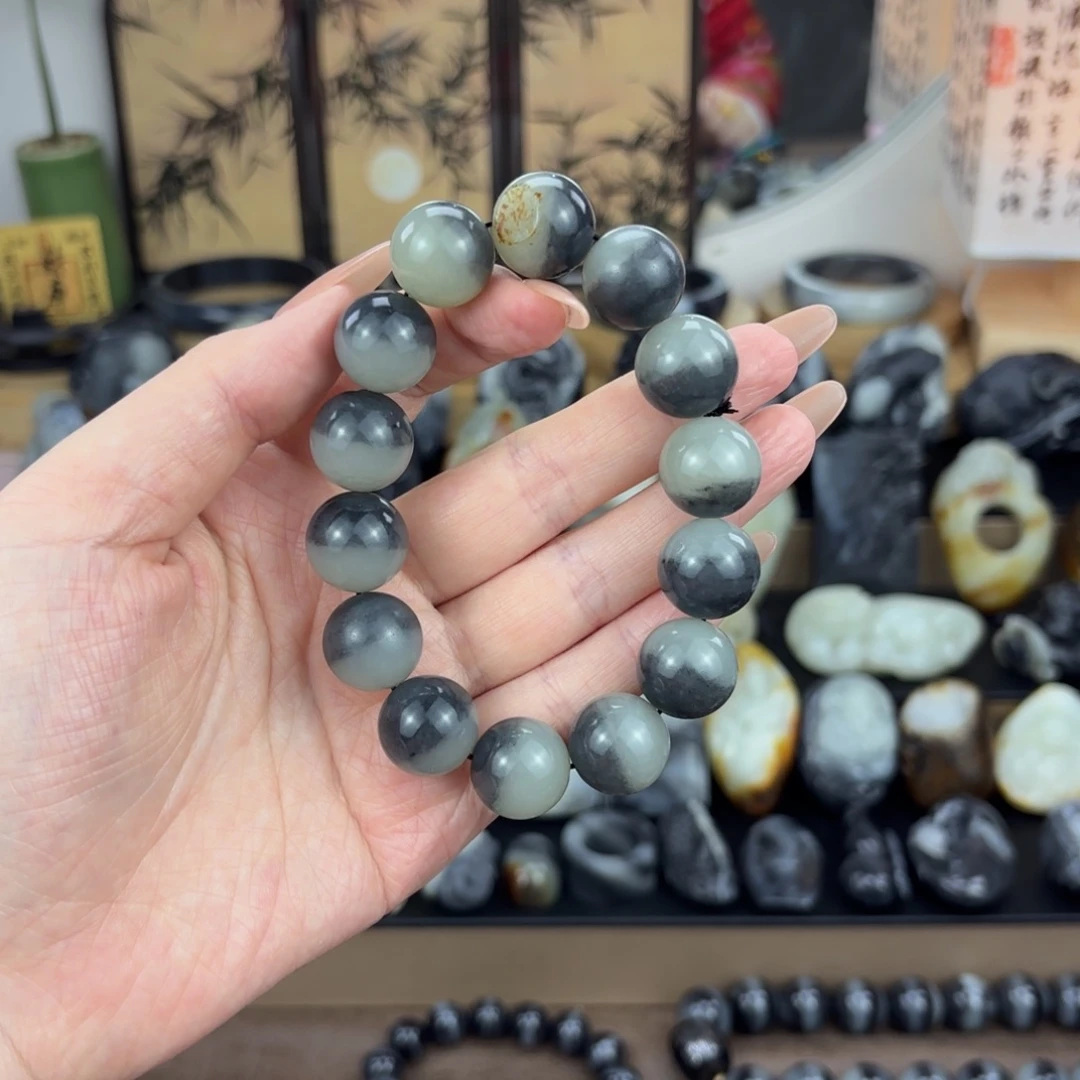 和田玉未镶嵌手链