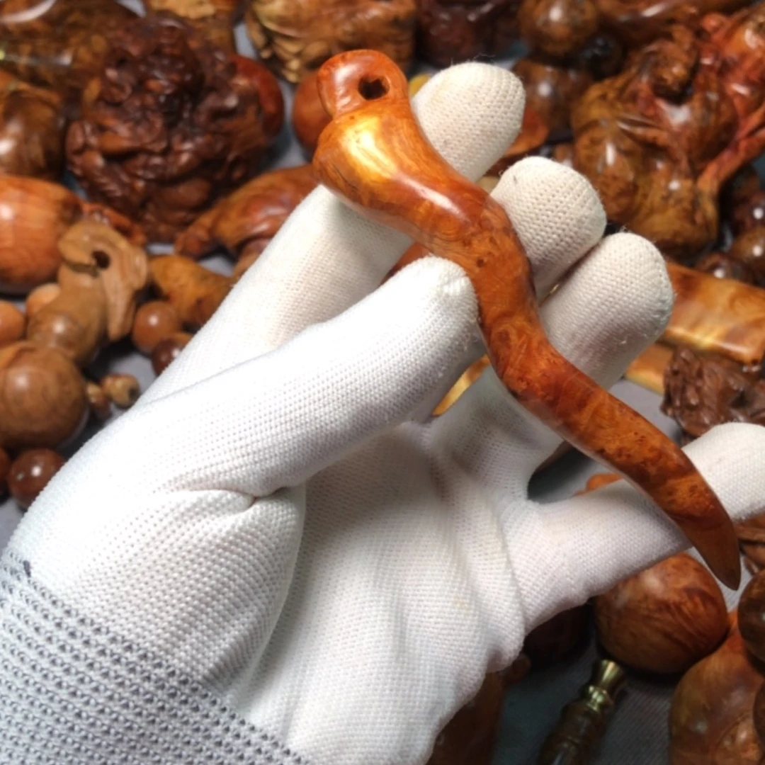 【闪购商品】木麻梨疙瘩火琉璃手把件