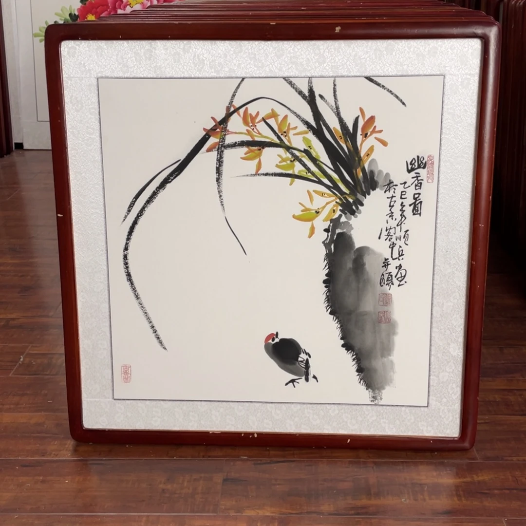 国画带框尺寸63*63厘米
