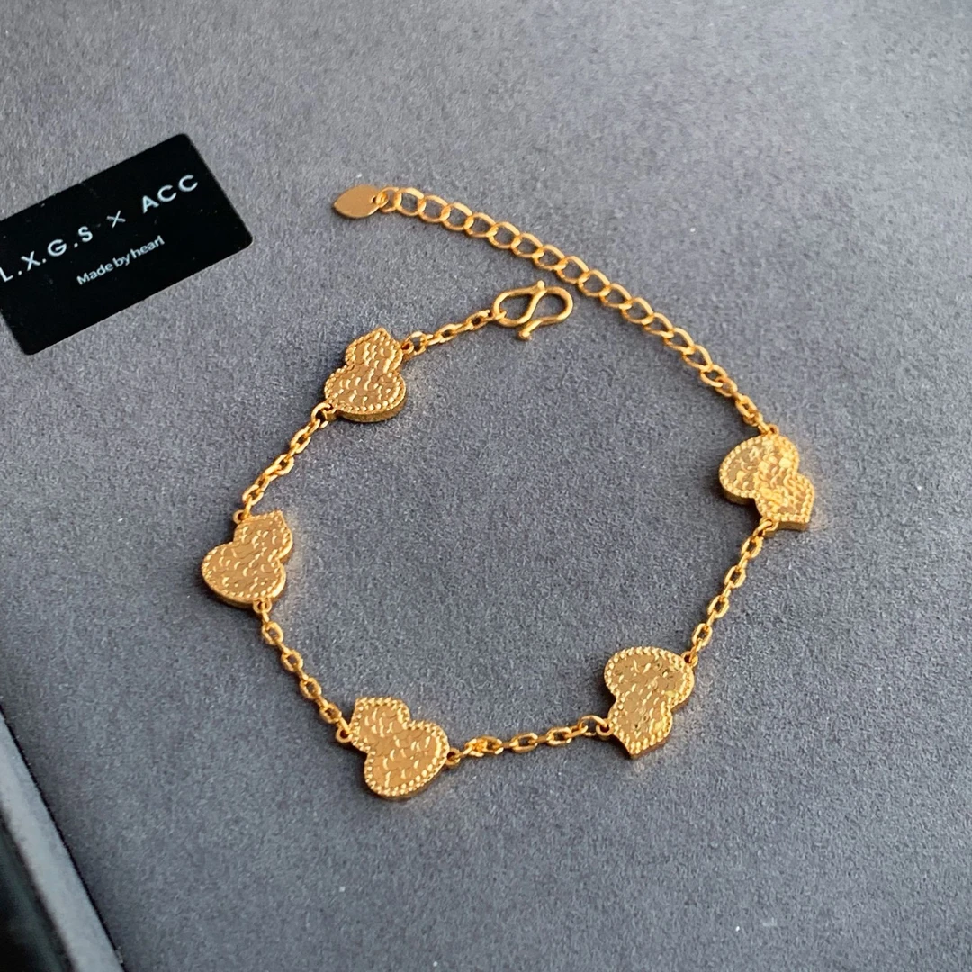 非金属布艺手链 饰品碎碎冰葫芦手链高级感轻奢气质精致百搭手饰