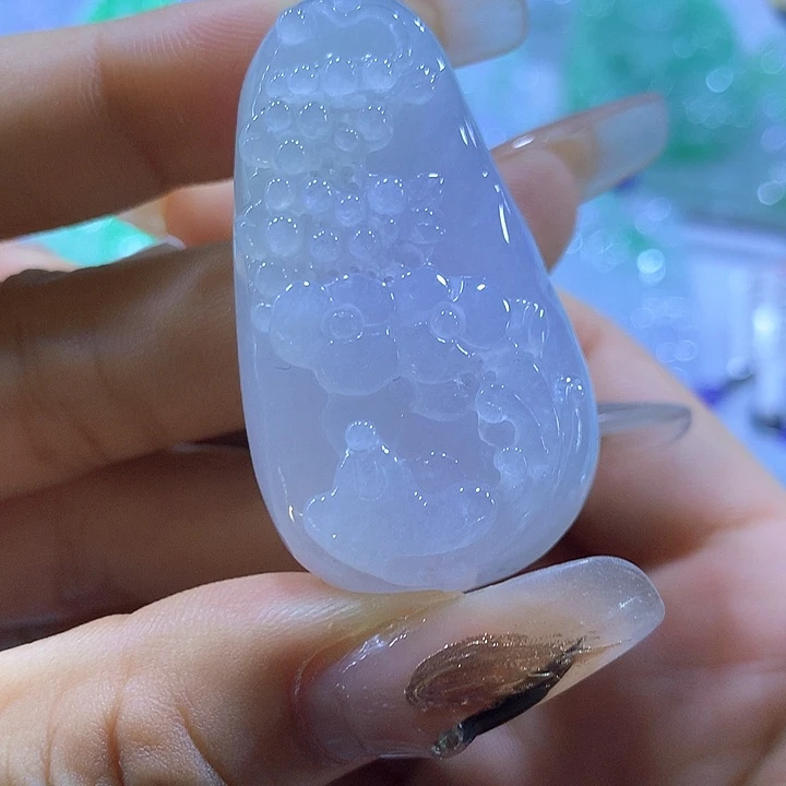 颈饰未镶嵌翡翠天然翡翠A货吊坠