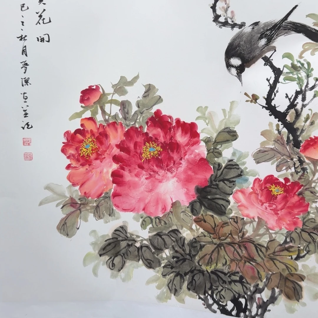 国画国画作品山水花鸟纯手绘