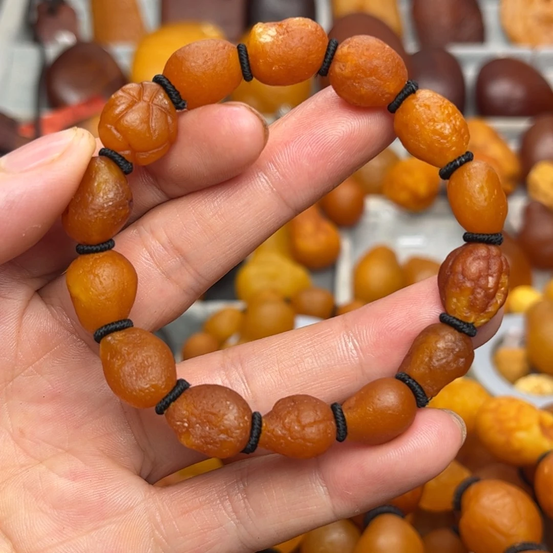 未镶嵌琥珀裸石天然蜜蜡手串