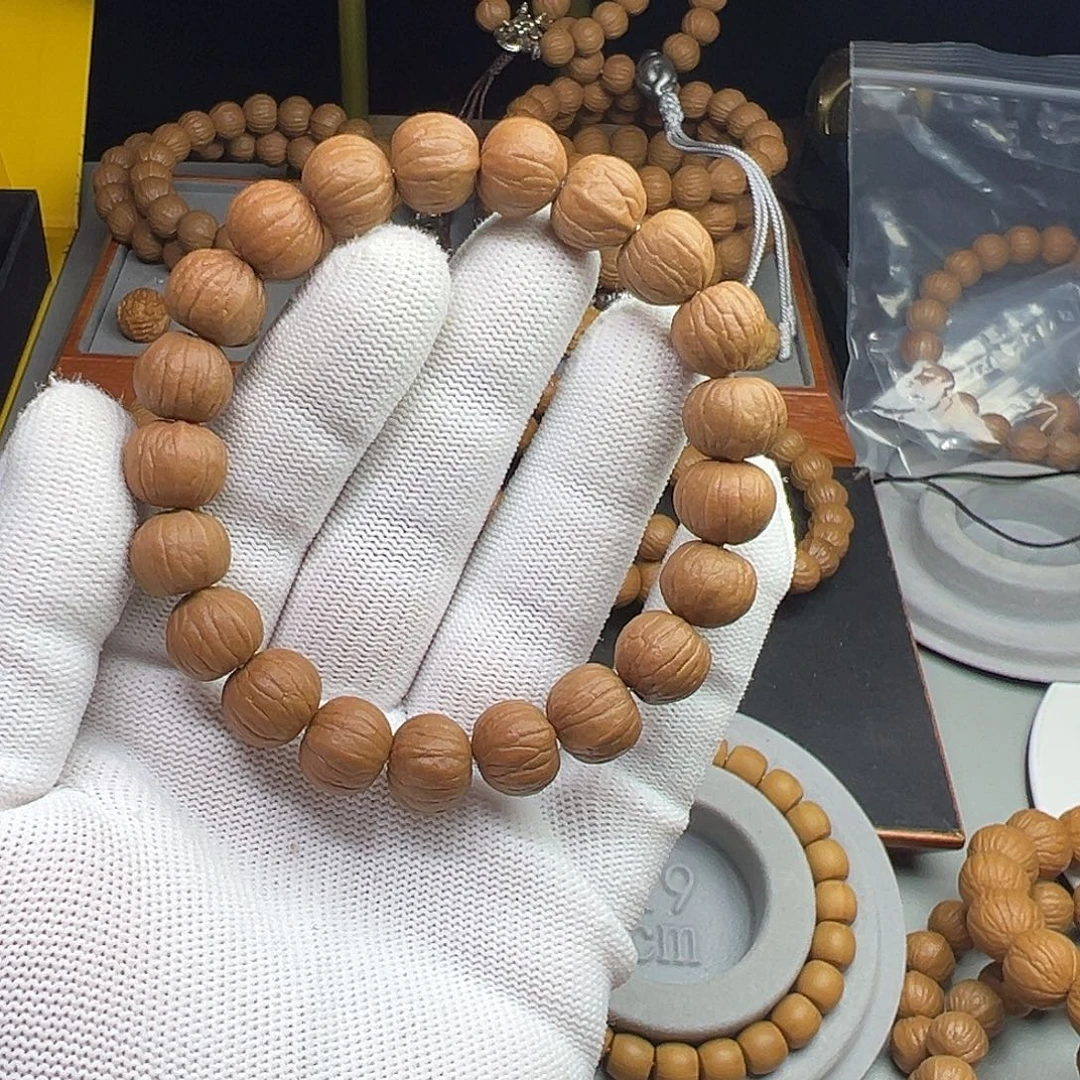 橘***呀猴头核桃手串原皮无修13南瓜手串
