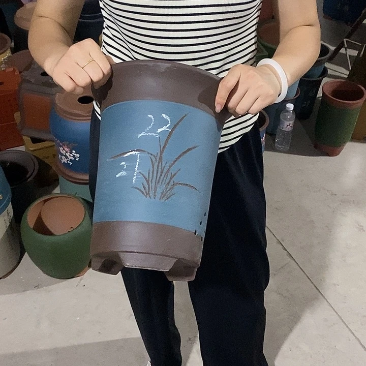 紫砂花盆紫砂花盆