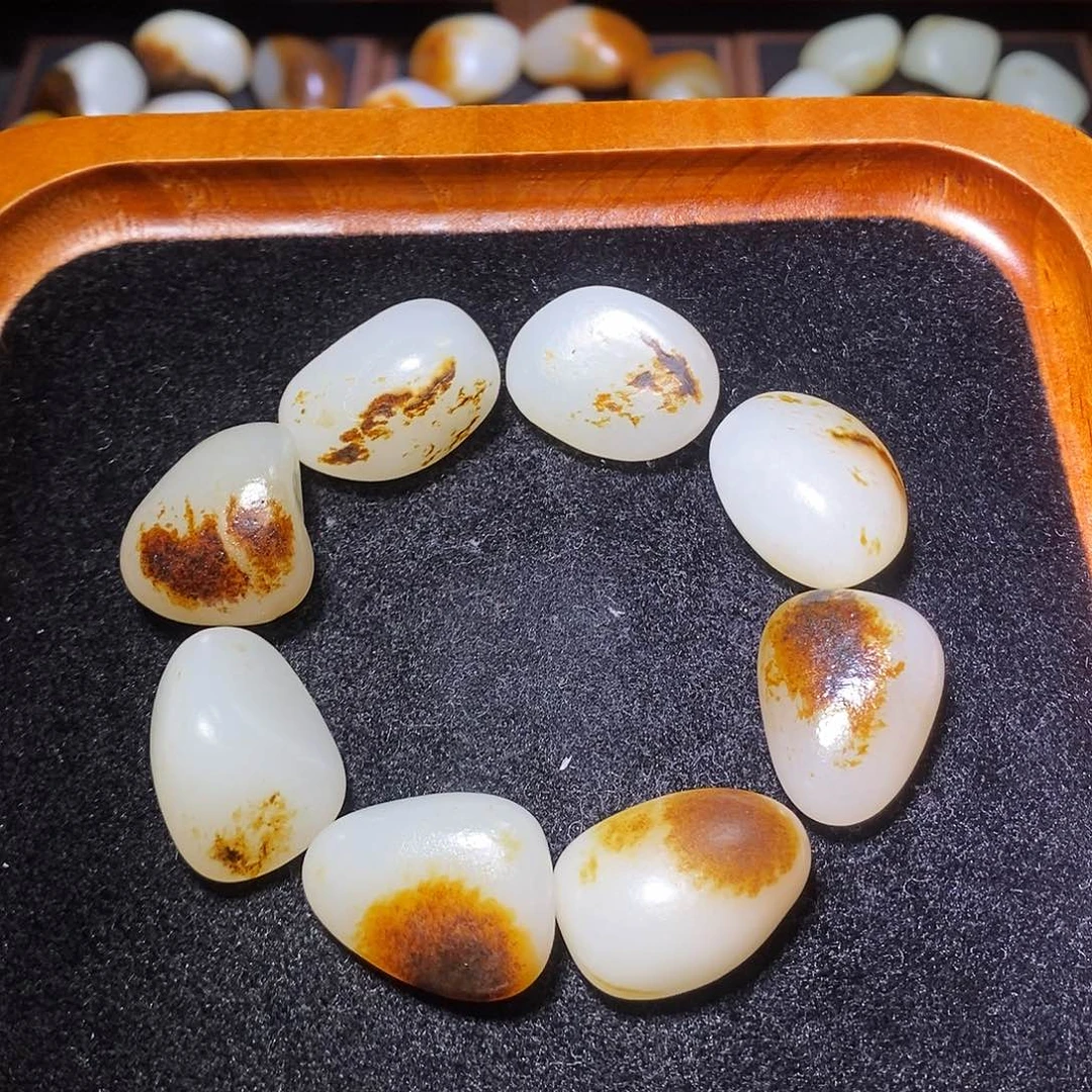 和田玉未镶嵌手链