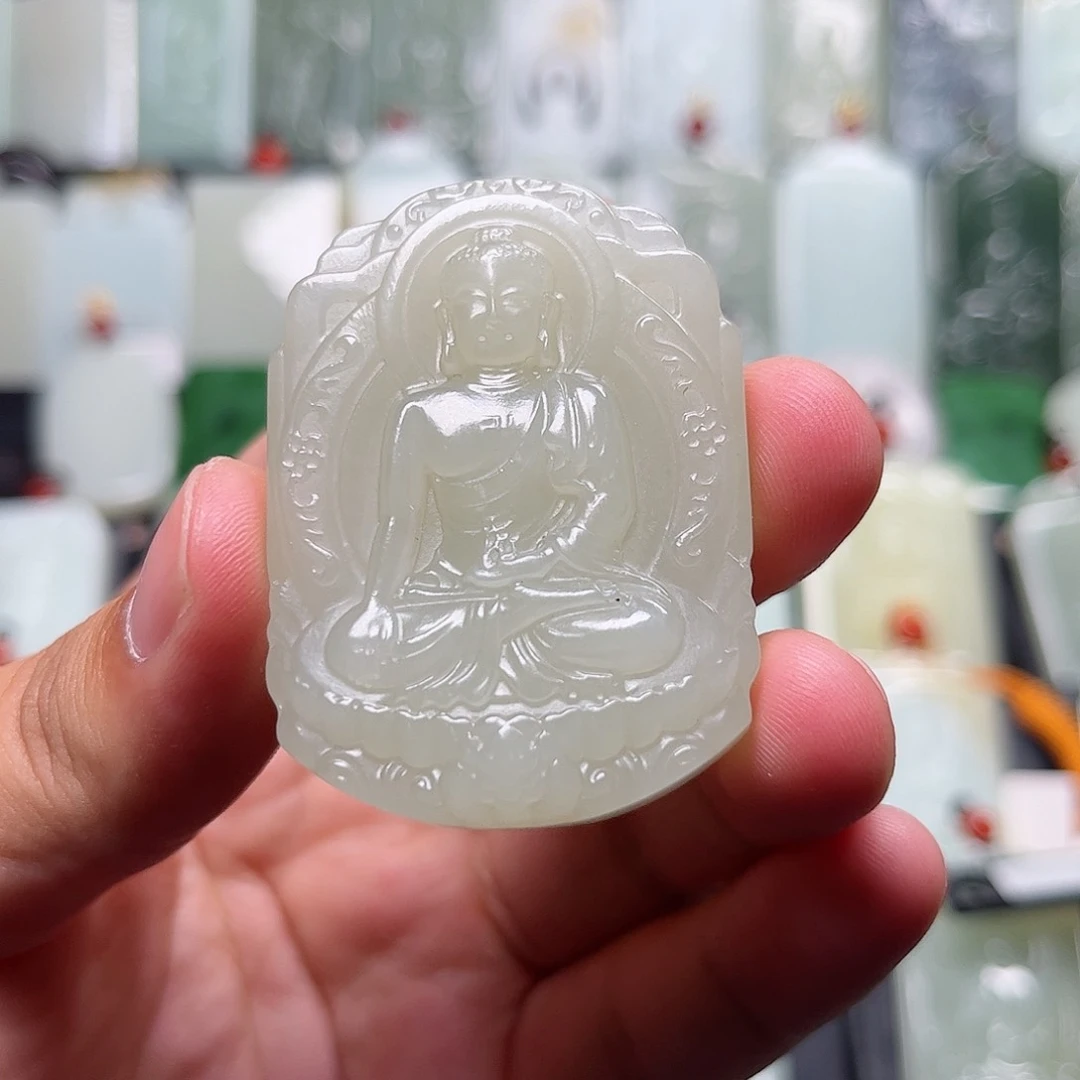 和田玉未镶嵌挂件