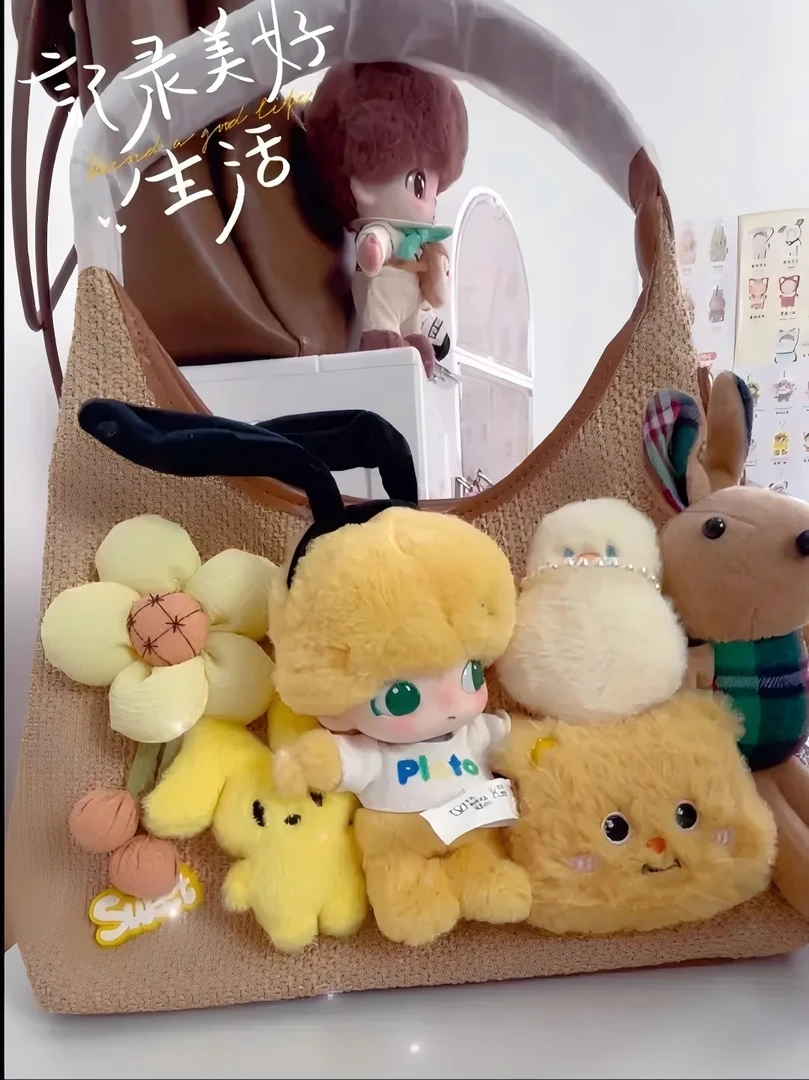 设计师原创毛绒娃包潮玩 时尚百搭包包单肩包手提包斜跨包