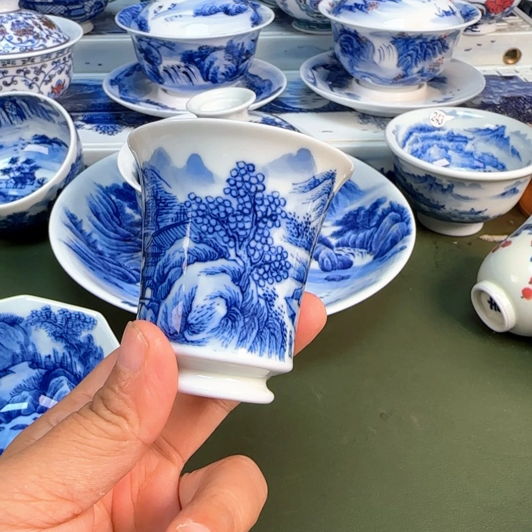 景德镇纯手绘茶具圆圆207