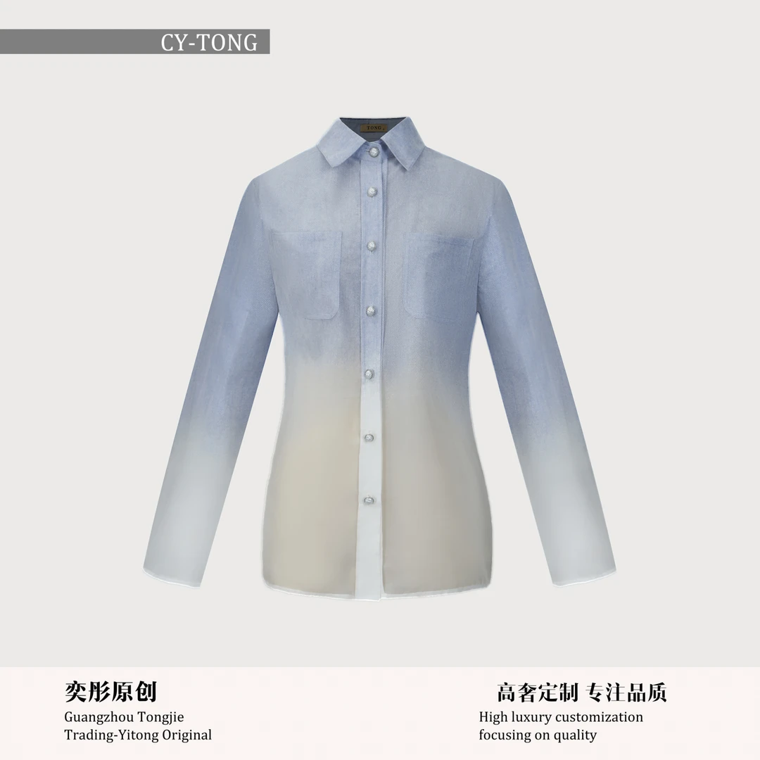 【彤姐原创】欧若风春上新气质设计感时尚简约衬衫上衣W25D473