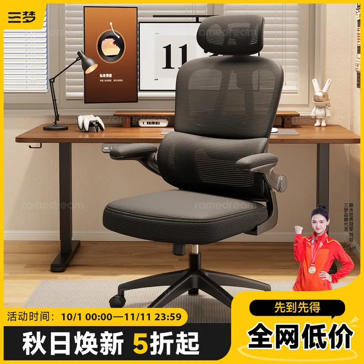 人体工学椅子办公椅家用电脑椅舒适久坐电竞座椅学生学习椅书桌椅