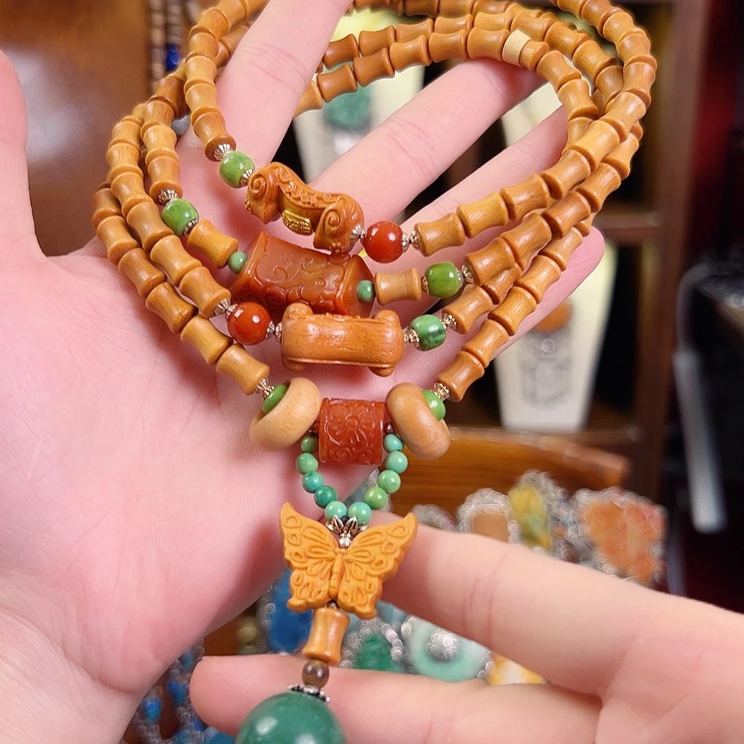 925银木质锦钰原创设计项链108