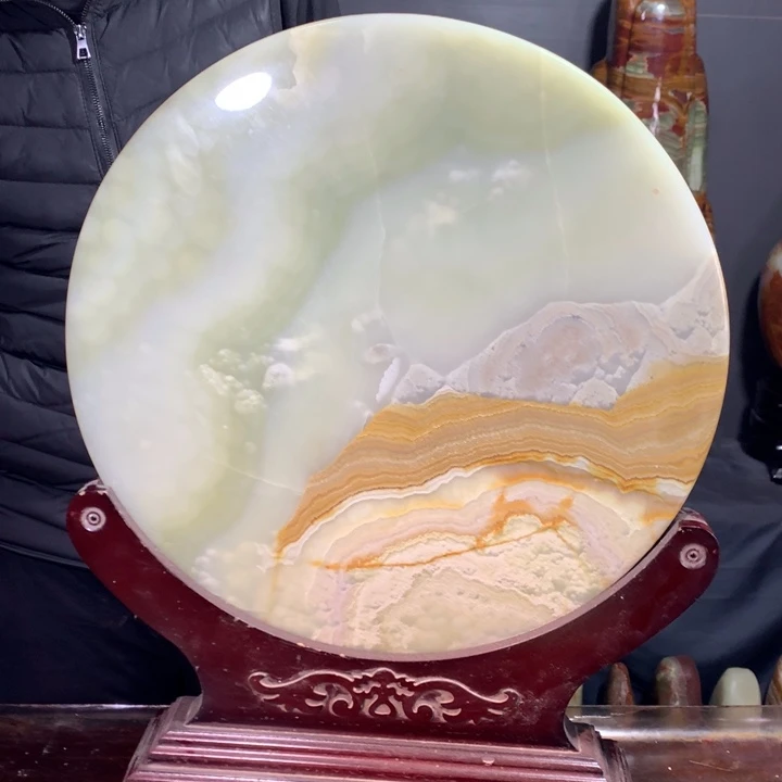 石材天然原石摆件