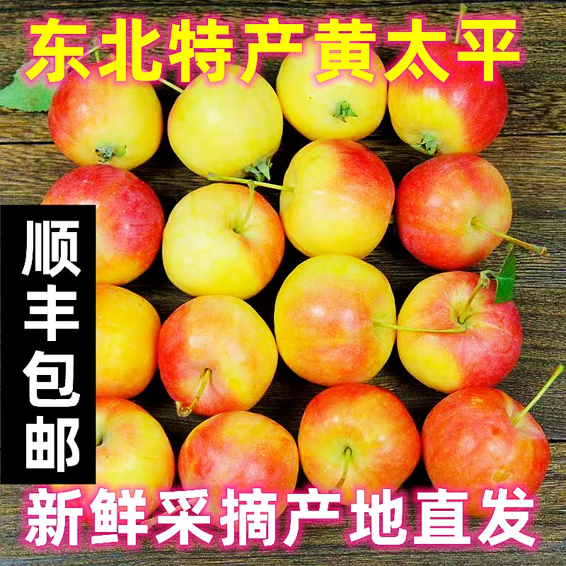 【顺丰包邮】正宗东北黄太平沙果老品种当季应季水果非鸡心果